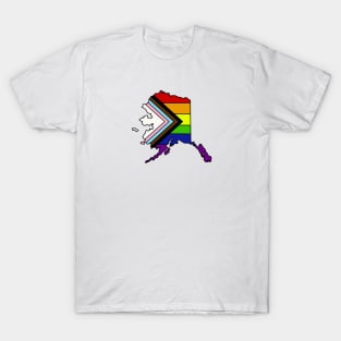 Progress pride flag - Alaska T-Shirt